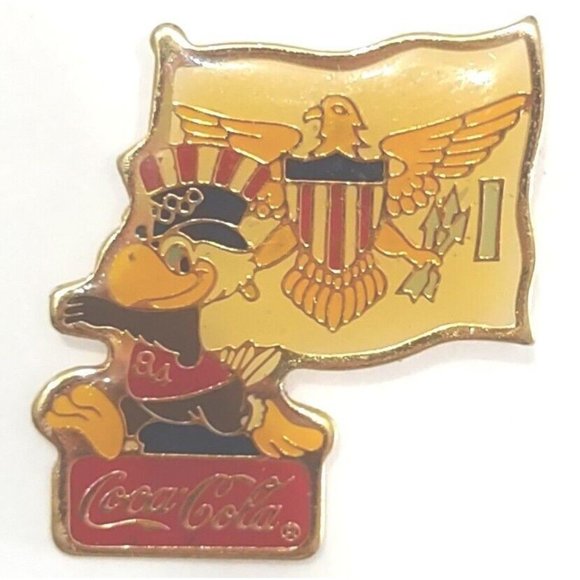 '84 Olympics U S Virgin Islands Coca Cola Los Angeles Official International Pin - Picture 1 of 4